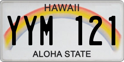 HI license plate YYM121