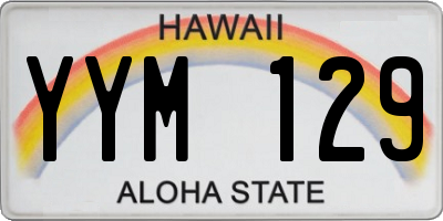 HI license plate YYM129