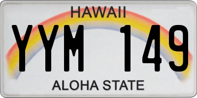 HI license plate YYM149