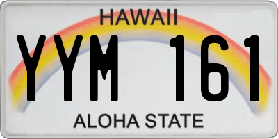 HI license plate YYM161