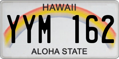 HI license plate YYM162