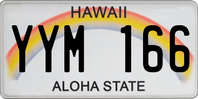 HI license plate YYM166