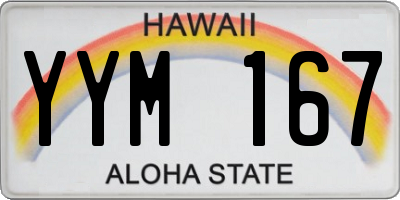 HI license plate YYM167
