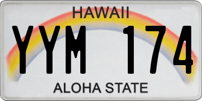 HI license plate YYM174