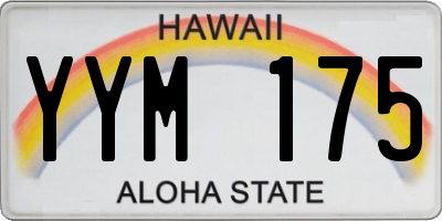 HI license plate YYM175