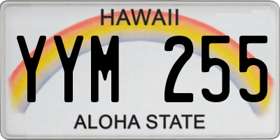 HI license plate YYM255