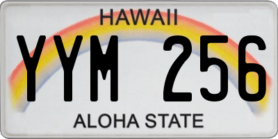 HI license plate YYM256