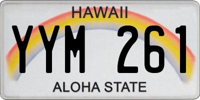 HI license plate YYM261