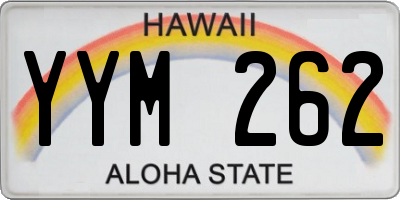 HI license plate YYM262