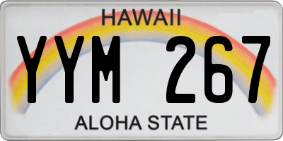 HI license plate YYM267