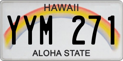 HI license plate YYM271