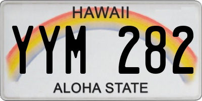 HI license plate YYM282