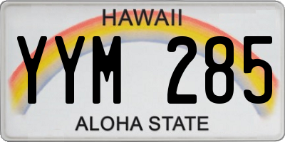 HI license plate YYM285
