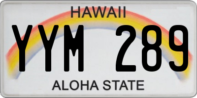 HI license plate YYM289