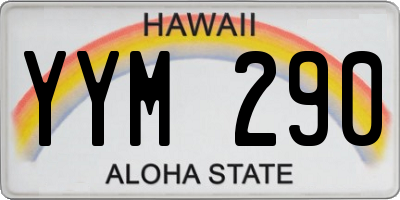 HI license plate YYM290
