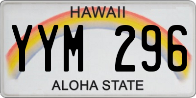 HI license plate YYM296