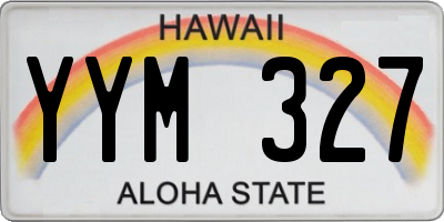 HI license plate YYM327