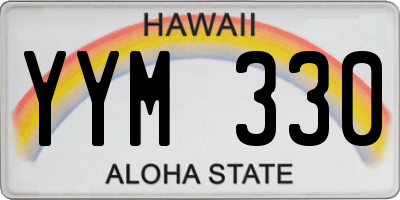 HI license plate YYM330