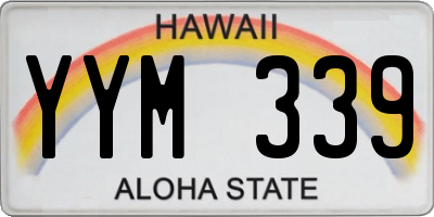 HI license plate YYM339