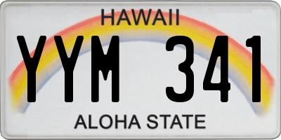HI license plate YYM341