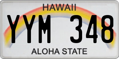 HI license plate YYM348