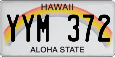 HI license plate YYM372
