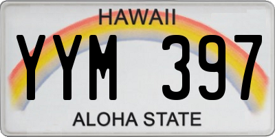 HI license plate YYM397