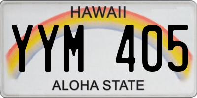 HI license plate YYM405