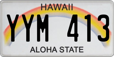 HI license plate YYM413