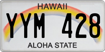 HI license plate YYM428