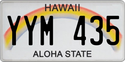 HI license plate YYM435