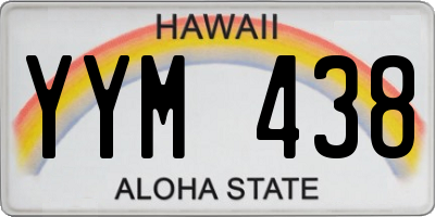 HI license plate YYM438