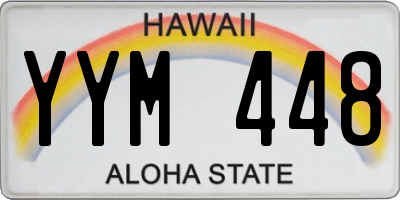 HI license plate YYM448