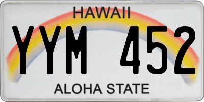 HI license plate YYM452