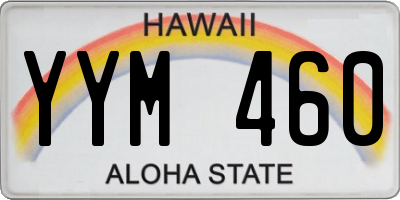 HI license plate YYM460
