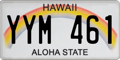 HI license plate YYM461