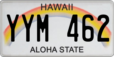 HI license plate YYM462