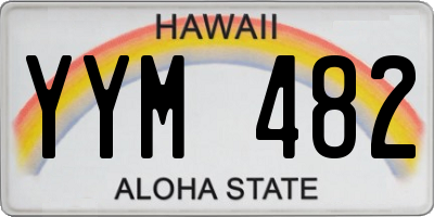 HI license plate YYM482