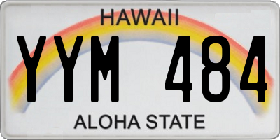HI license plate YYM484