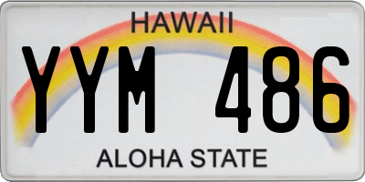 HI license plate YYM486