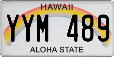 HI license plate YYM489