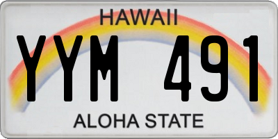 HI license plate YYM491
