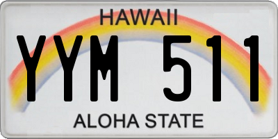 HI license plate YYM511