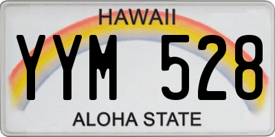 HI license plate YYM528
