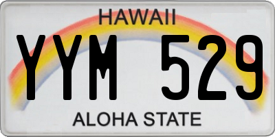 HI license plate YYM529