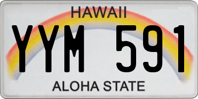 HI license plate YYM591