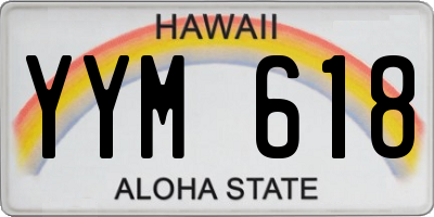 HI license plate YYM618