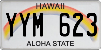 HI license plate YYM623