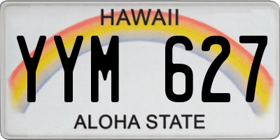 HI license plate YYM627