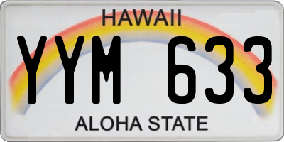 HI license plate YYM633